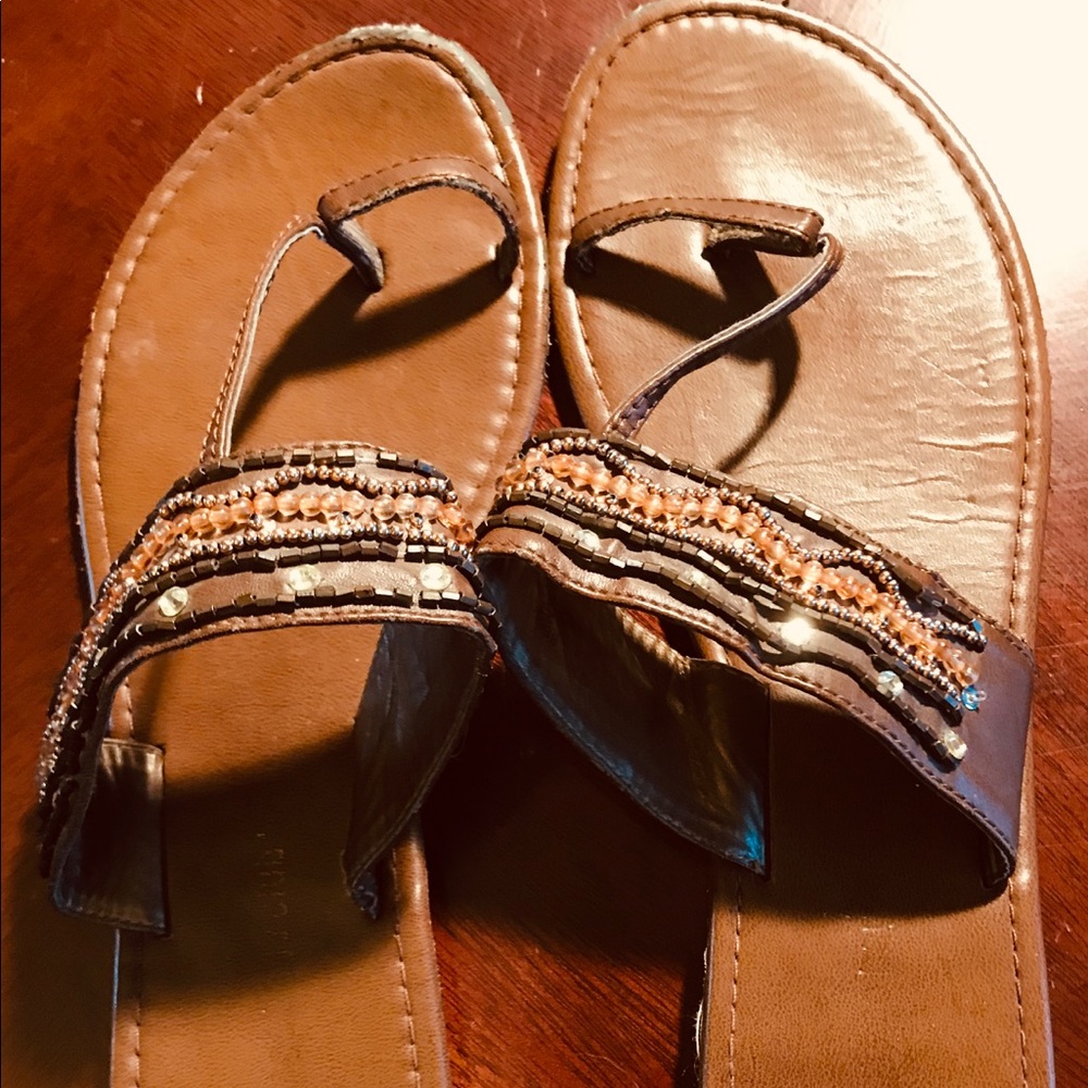 Brown Leather Montego Bay Club Sandals
